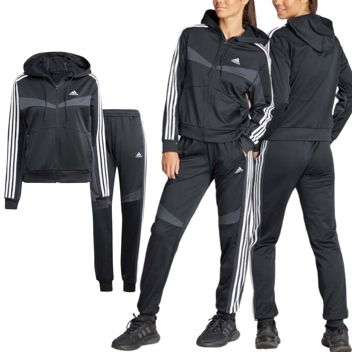 TUTA DONNA ADIDAS IN1838 BOLDBLOCK ACETATO NERO
