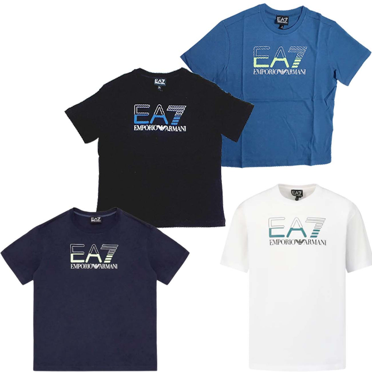 T-SHIRT RAGAZZI ARMANI EA7 3RBT58 BJ02Z COTONE