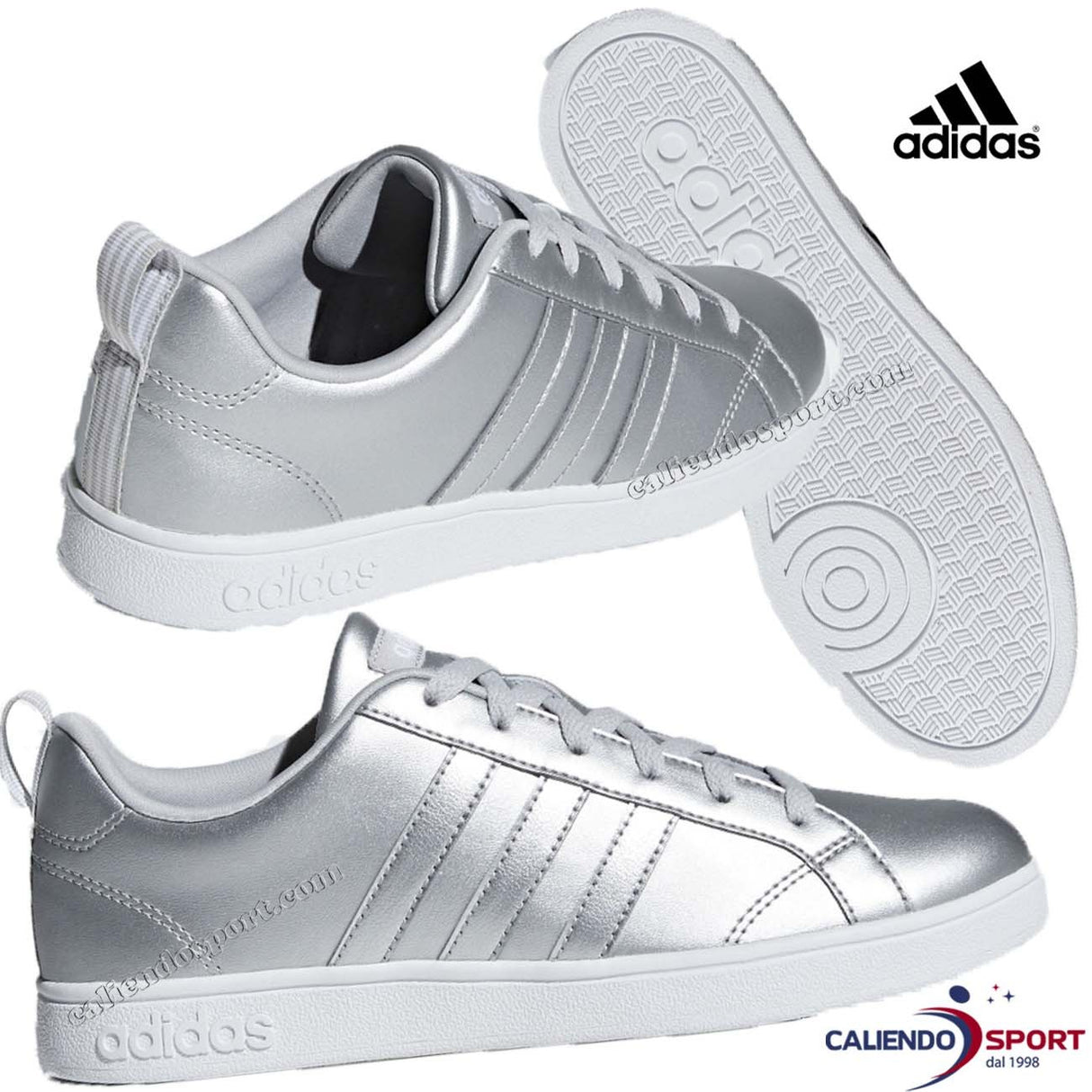 SCARPA ADIDAS DONNA F34438 VS ADVANTAGE ARGENTO