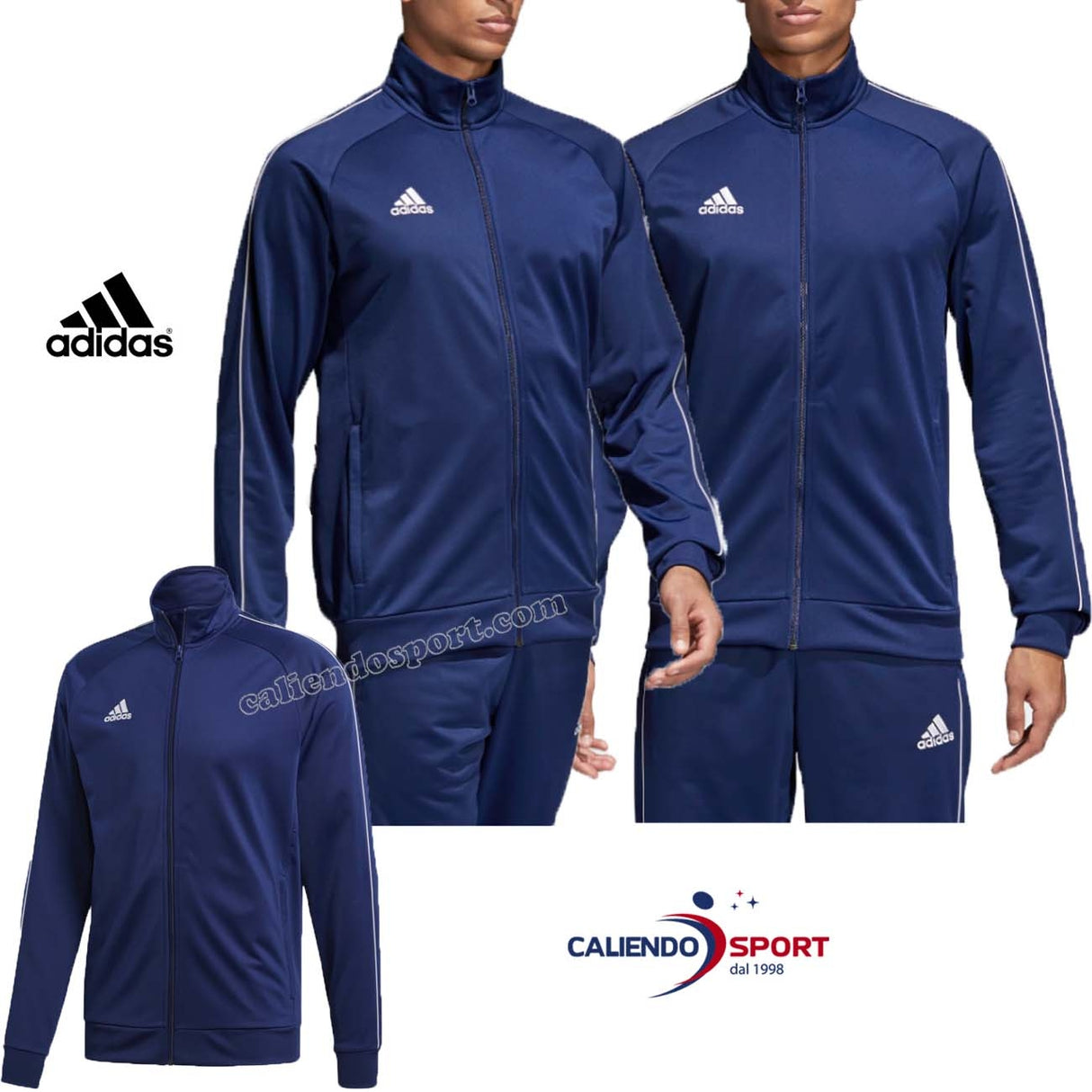 ADIDAS CV3563 JACKET MEN BLUE CORE 18 SPORT