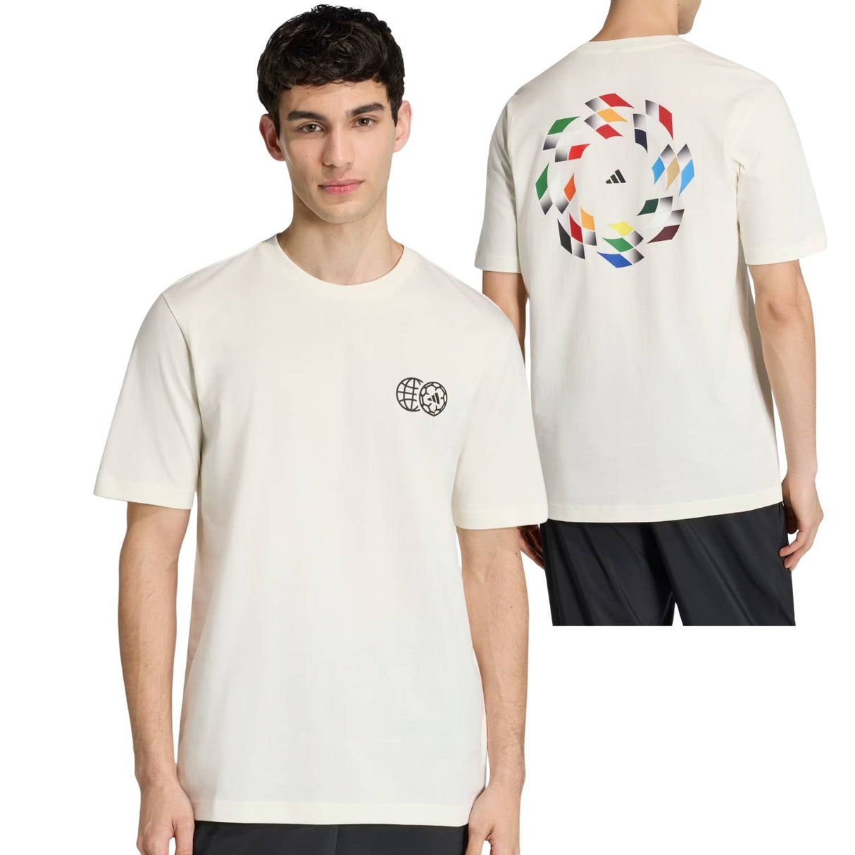 T-SHIRT ADIDAS KB4938 GRAFICA HOUSE TITO NATIONS COTONE