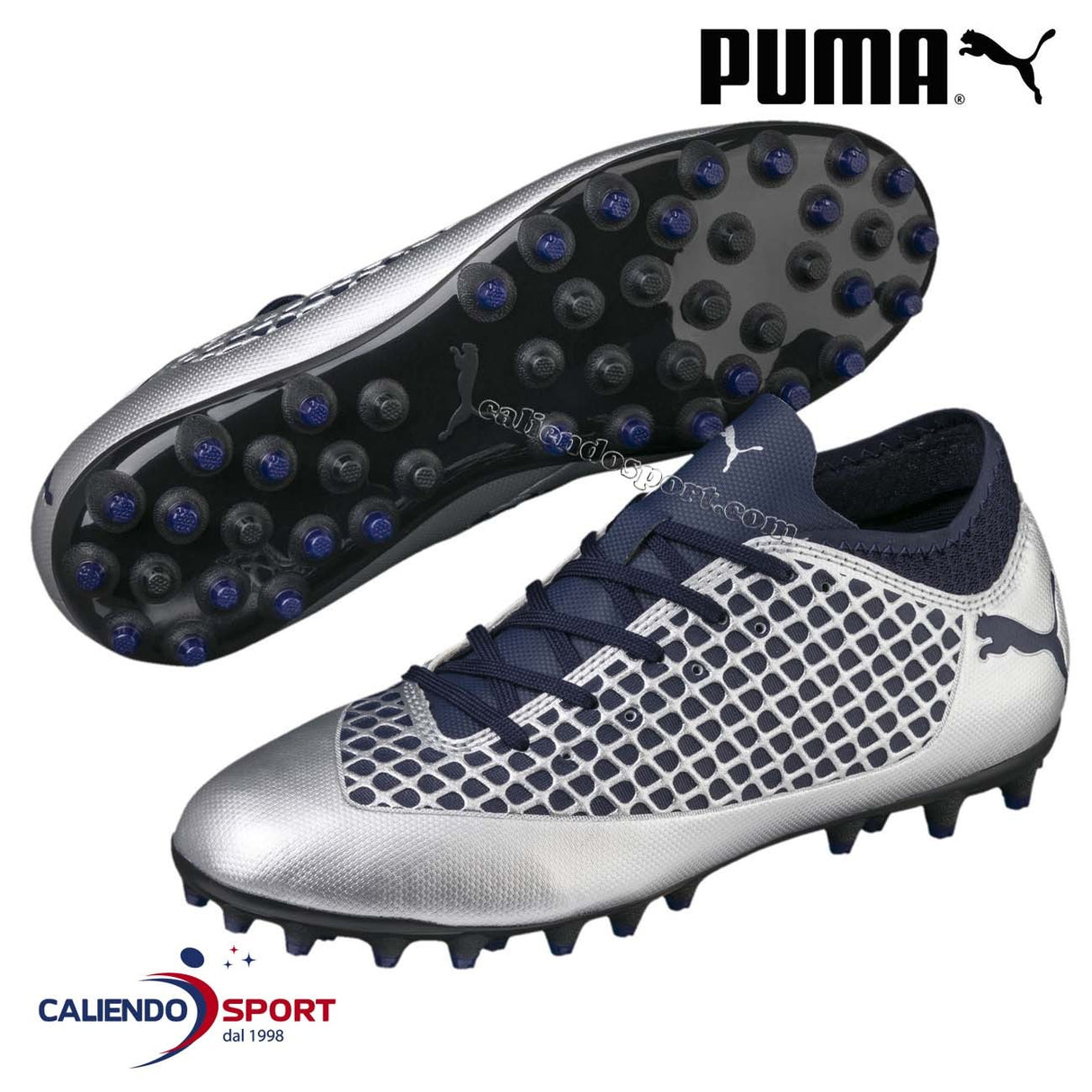 CHAUSSURES DE FOOTBALL POUR GARÇONS PUMA 104847 03 JR GREY FUTURE 2.4