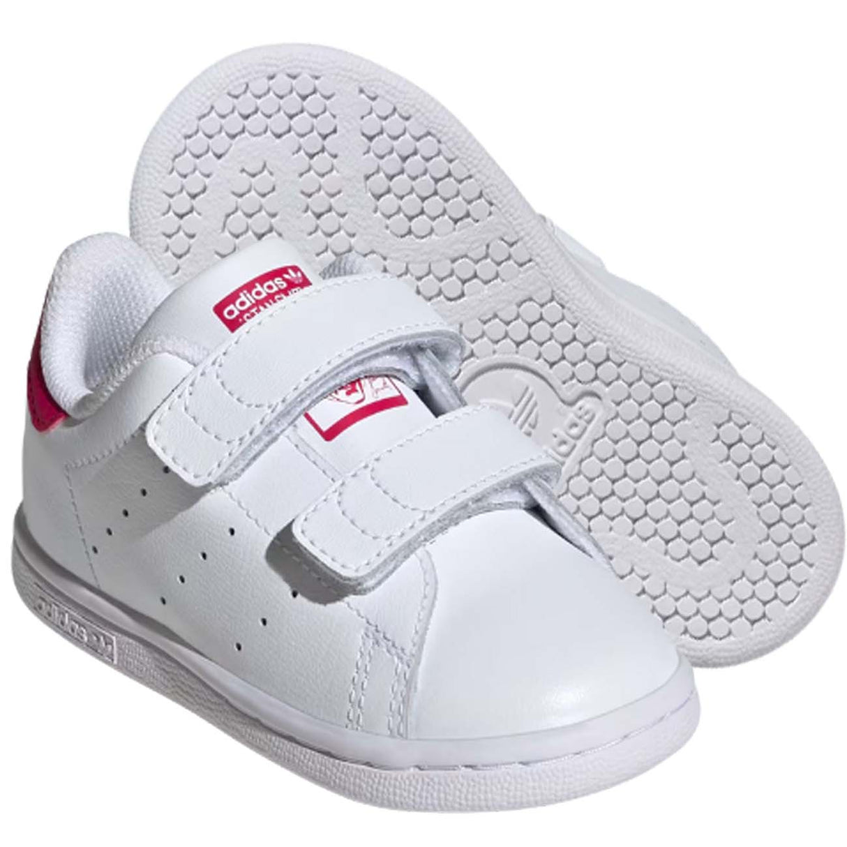SCARPA BAMBINI ADIDAS JP9722 STAN SMITH STRAPPO BIANCO