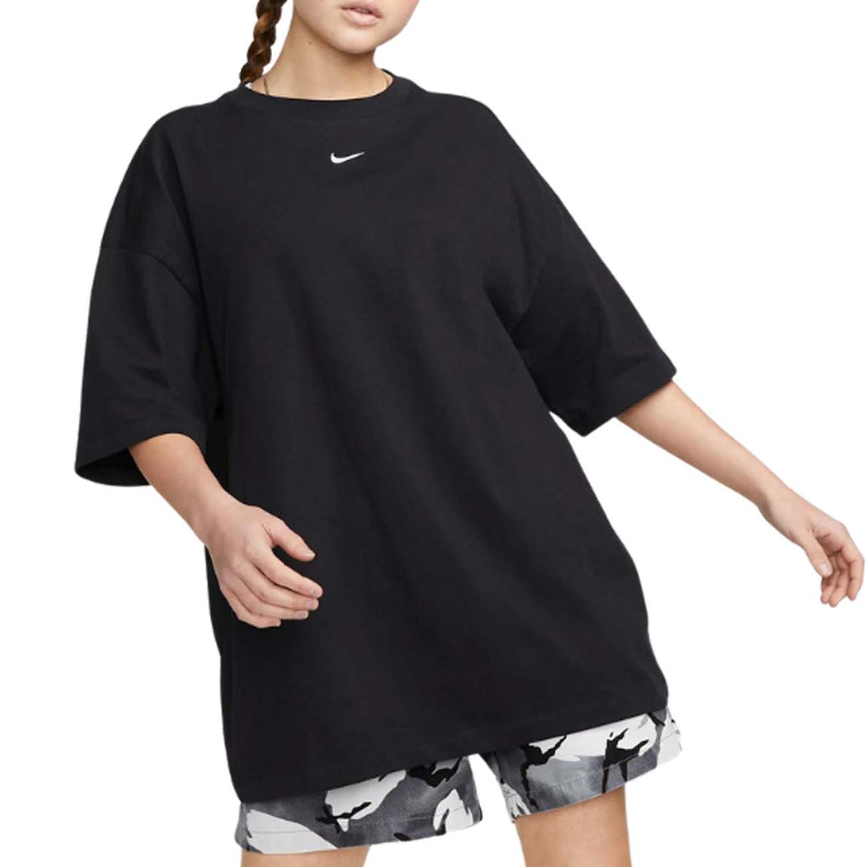 T-SHIRT DONNA NIKE DX7910-010 SPORTWEAR COTONE NERO