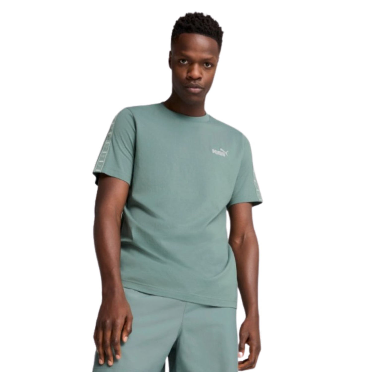 T-SHIRT PUMA 684674 30 ESSENTIALS COTONE VERDE