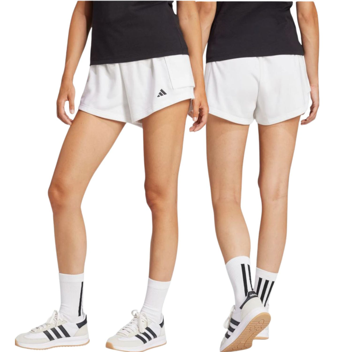 PANTALONCINO DONNA JD9945 ESSENTIALS BIANCO