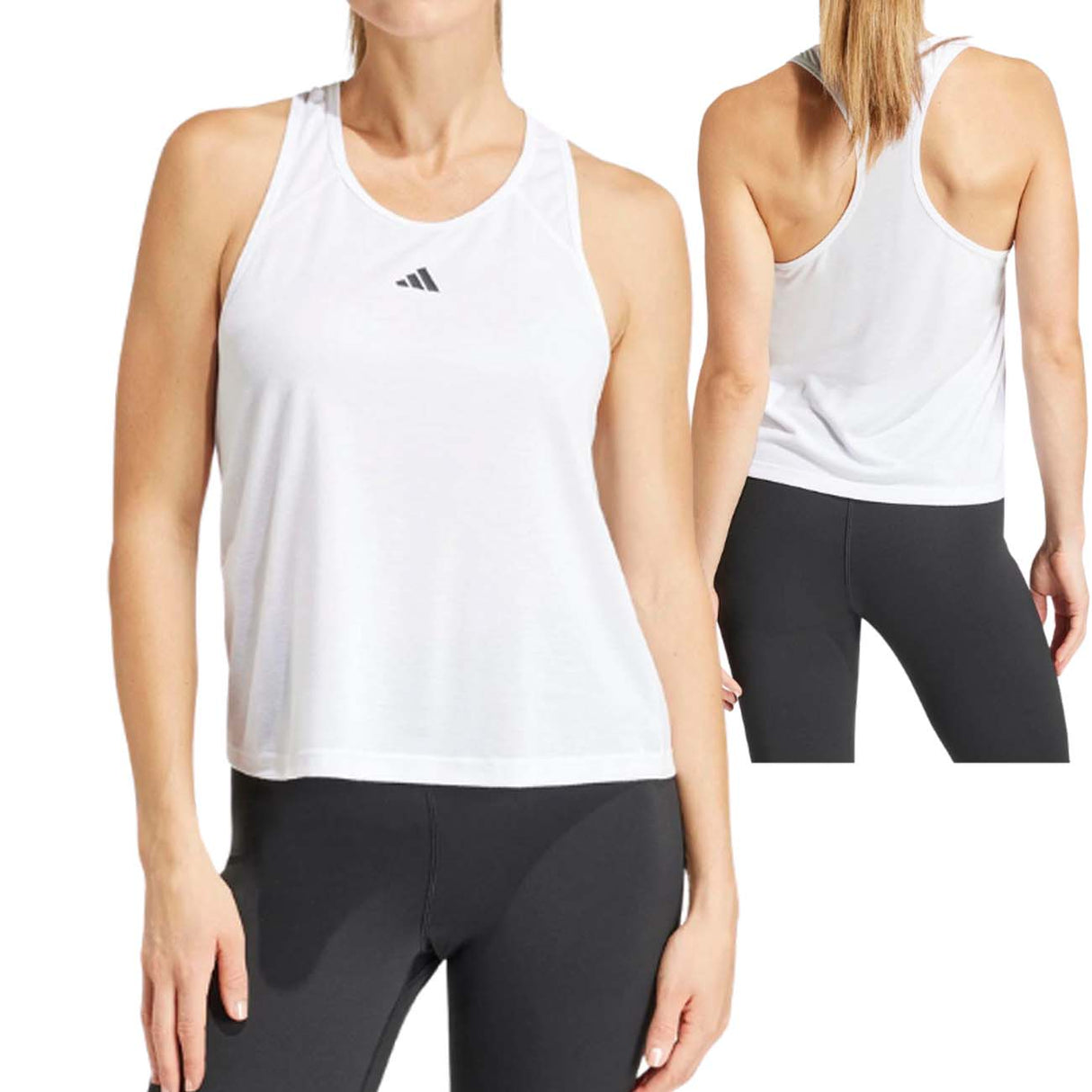 CANOTTA DONNA ADIDAS IS4034 ESSENTIALS SPORT BIANCO