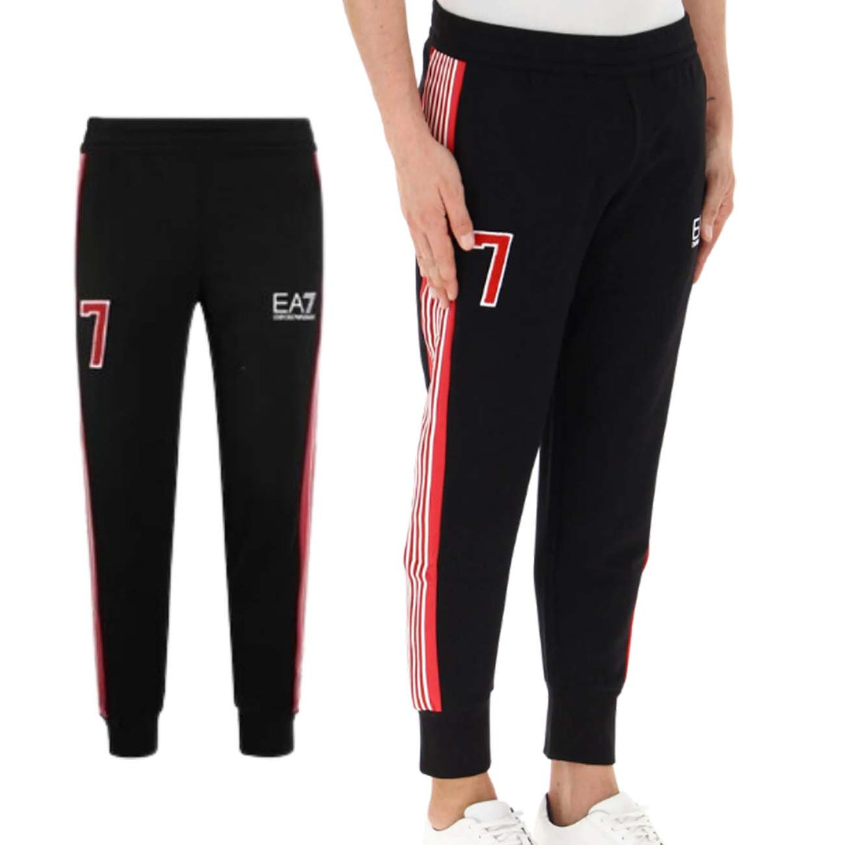 ARMANI EA7 I23 6RPP89 PJ07Z 1200 FLEECE COTTON PANTS