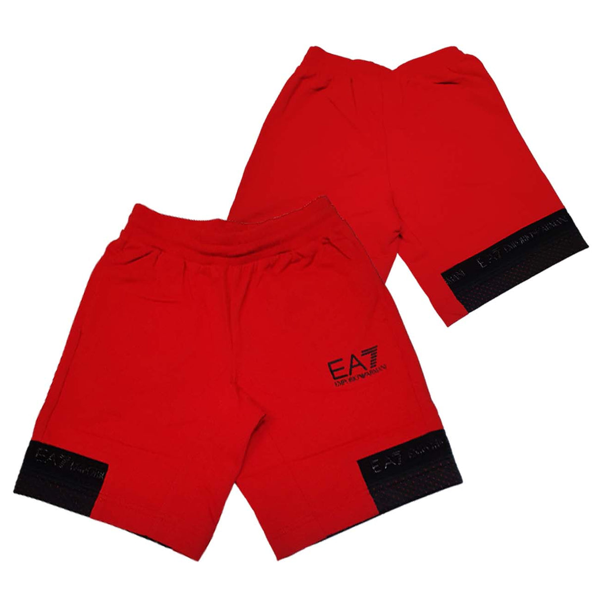 PANTALONCINO BAMBINI EA7 E24 3DBS56 BJ05Z 1461 ROSSO