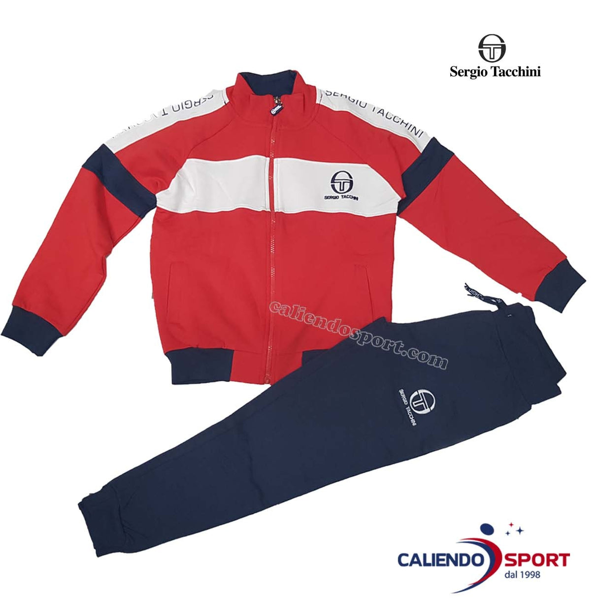 SURVÊTEMENT SWEAT-SHIRT ROUGE BLEU POUR GARÇONS SERGIO TACCHINI 3031T0050T