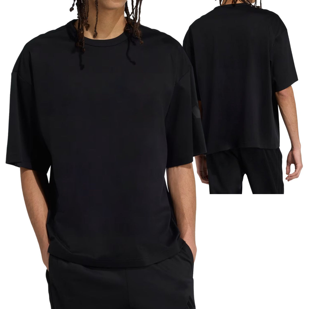 T-SHIRT ADIDAS KB8092 SOFT LUX OVERSIZE NERO