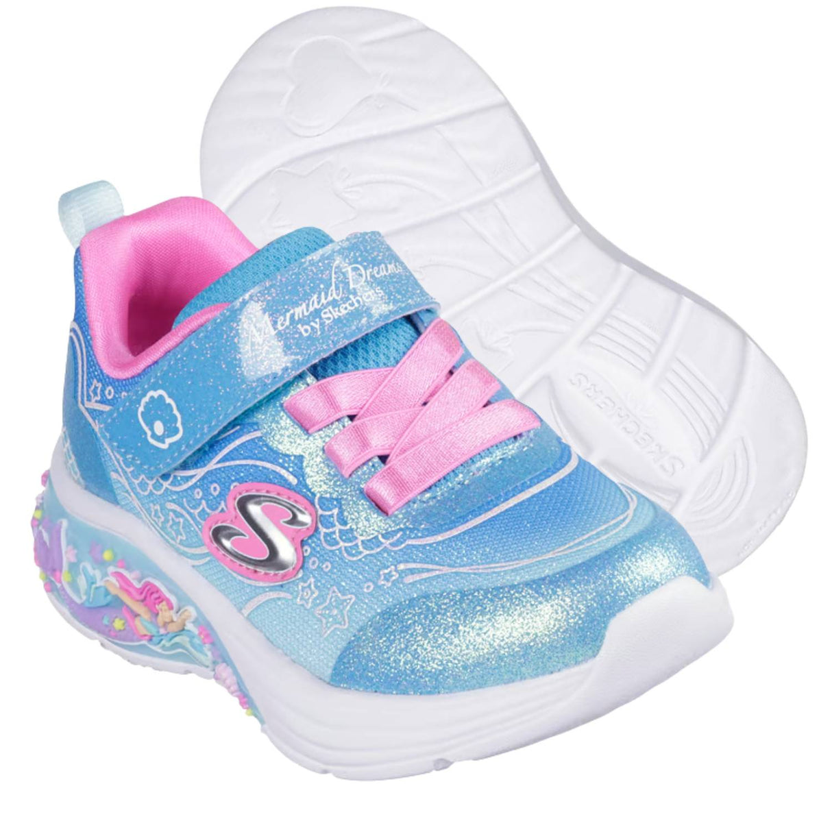 SCARPA SKECHERS BAMBINE 303061N BLMT MY DREAMERS LI MERMAID LUCI