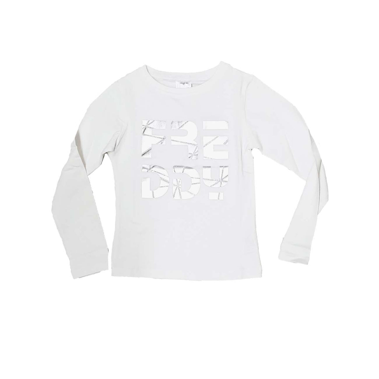 T-SHIRT RAGAZZE FREDDY FR0152 COTONE BIANCO