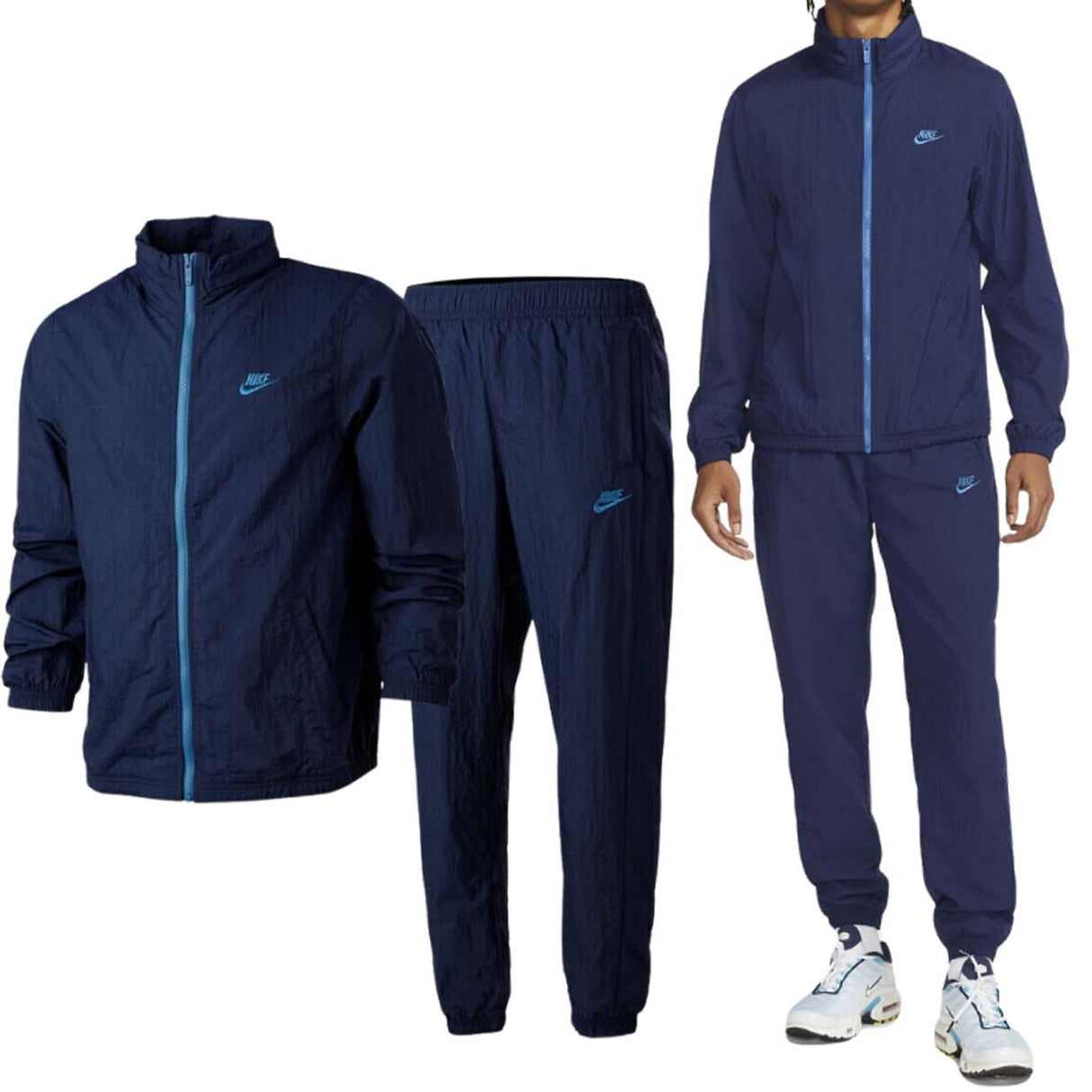 NIKE DM6848 410 BLUE MICROFIBER TRACKSUIT