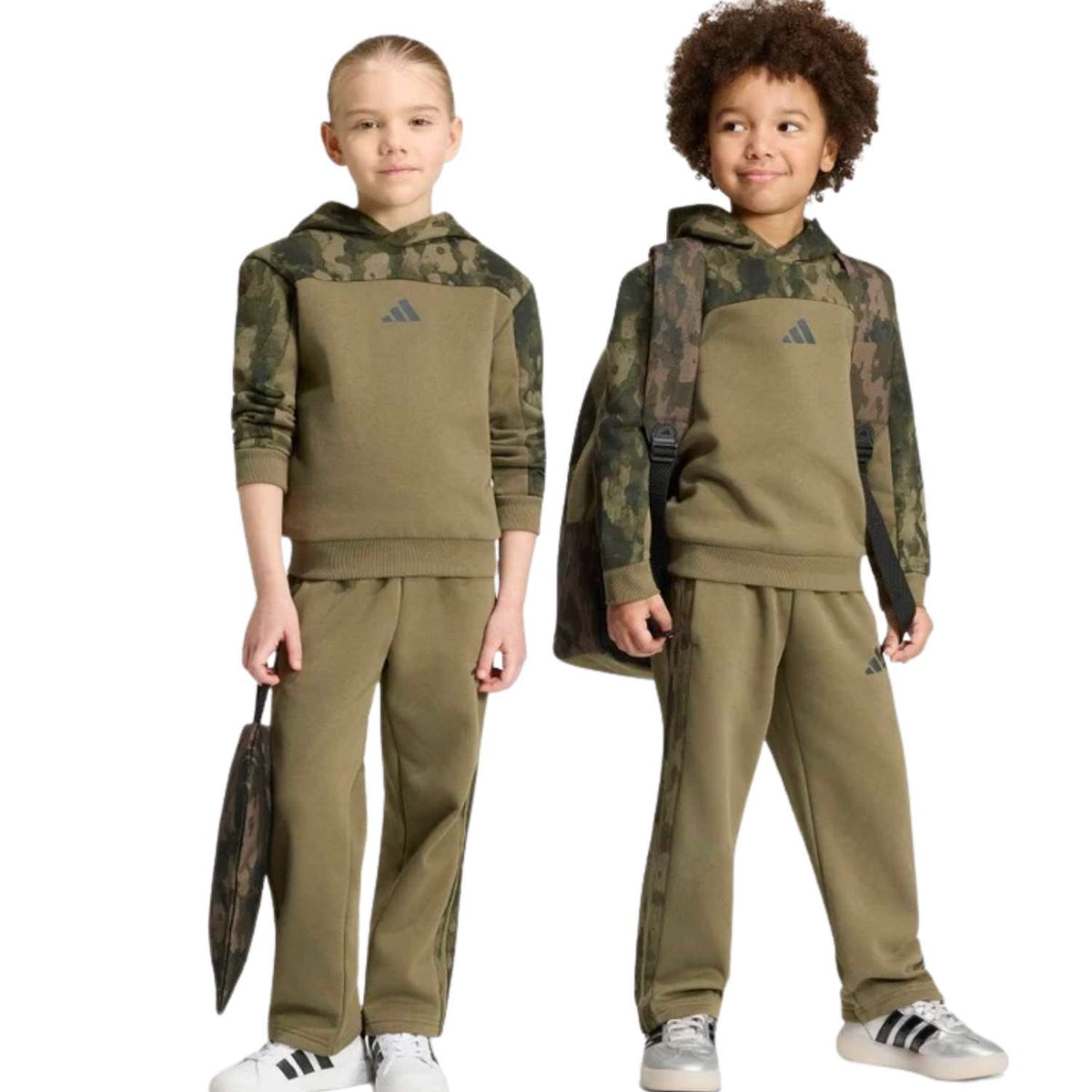 TUTA BAMBINI ADIDAS KC9726 ESSENTIALS COTONE FELPATO