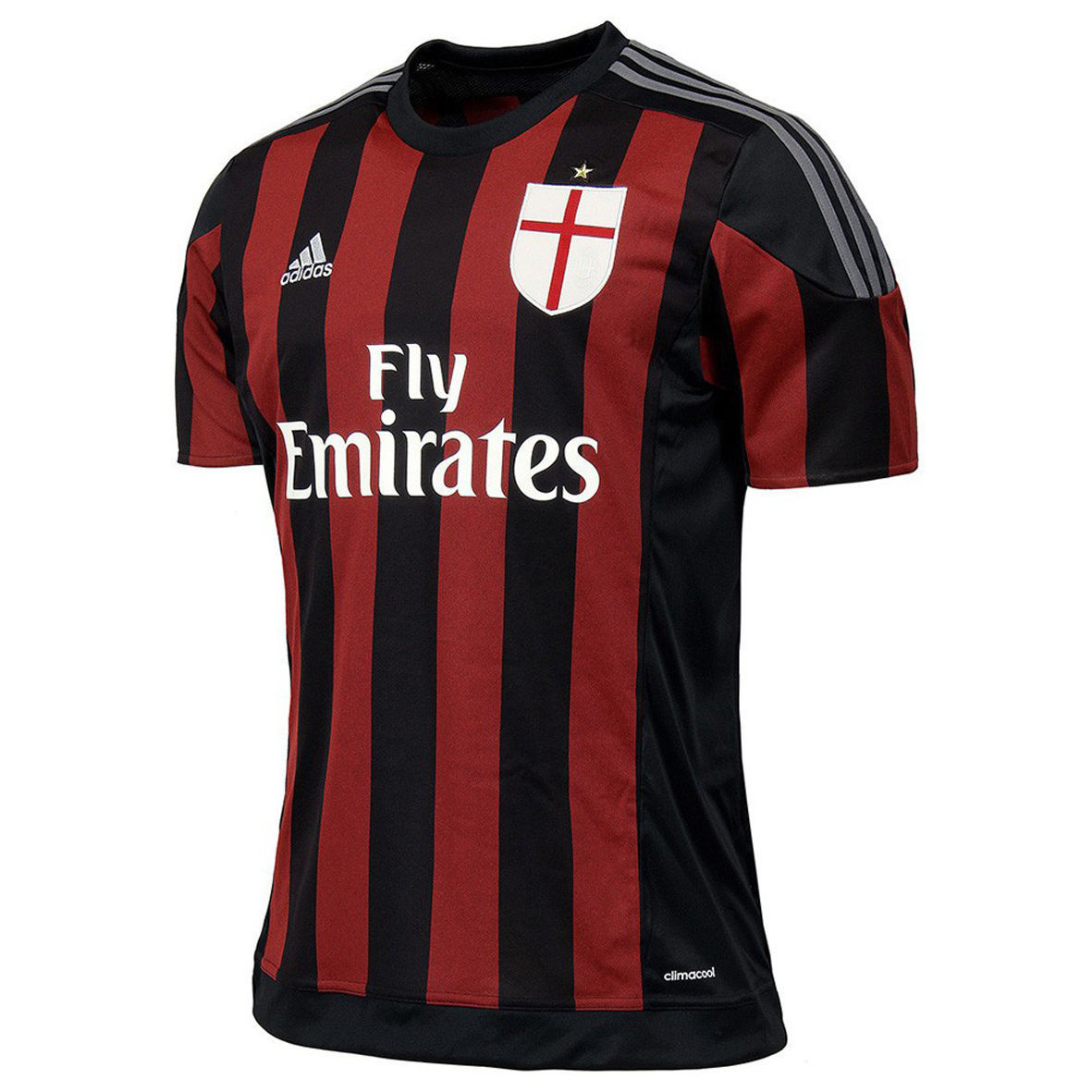 Adidas Milan Official Men's Football T-Shirt Sports ADIDAS SHORT SLEEVED JERSEY