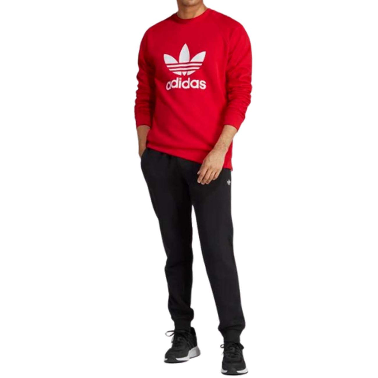 FELPA ADIDAS IA4855 ADICOLOR TREFOIL COTONE GARZATO