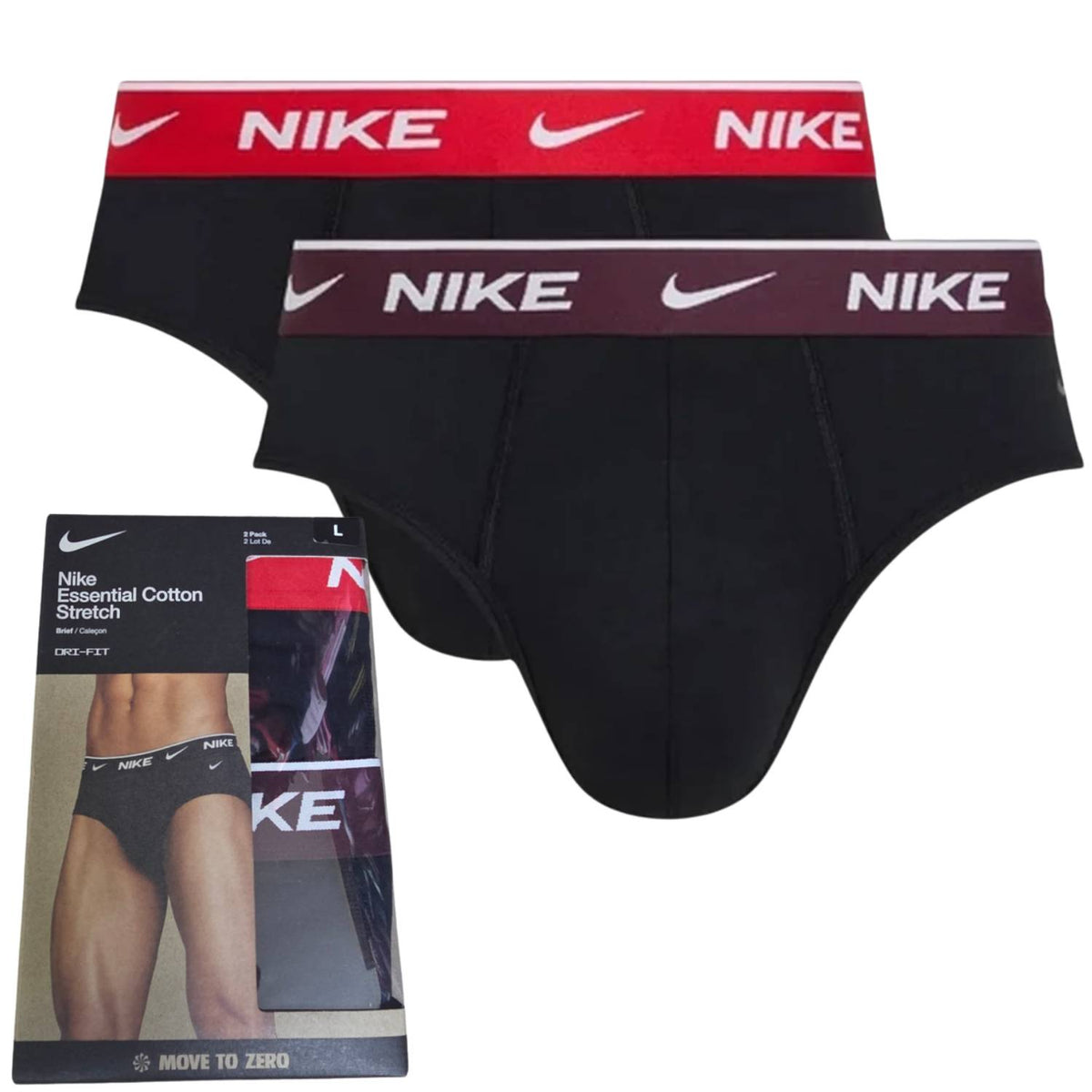 SLIP UOMO NIKE NQ00KE1287-4HV COTTON STRECH DRT FIT 2 PEZZI
