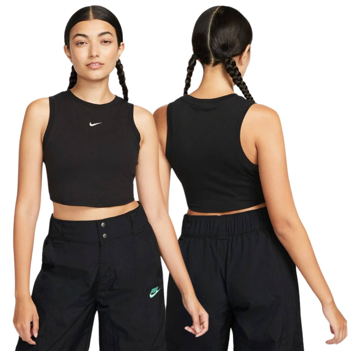 CANOTTA DONNA NIKE B8279-010 SPORTWEAR COTONE NERO