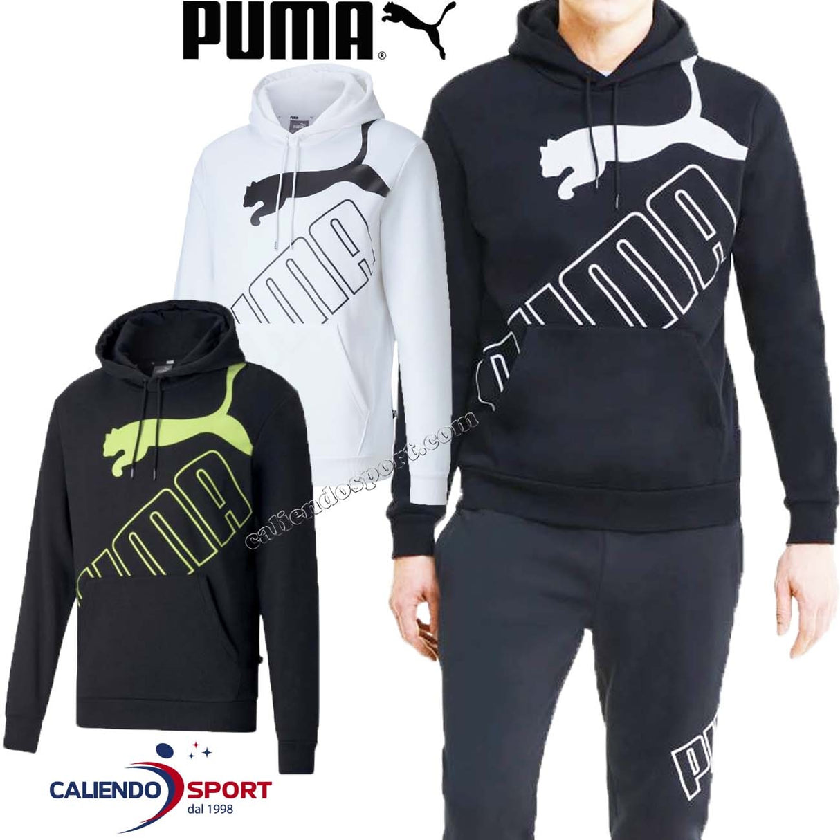 SWEAT-SHIRT EN COTON POLAIRE AVEC GRAND LOGO PUMA 583504