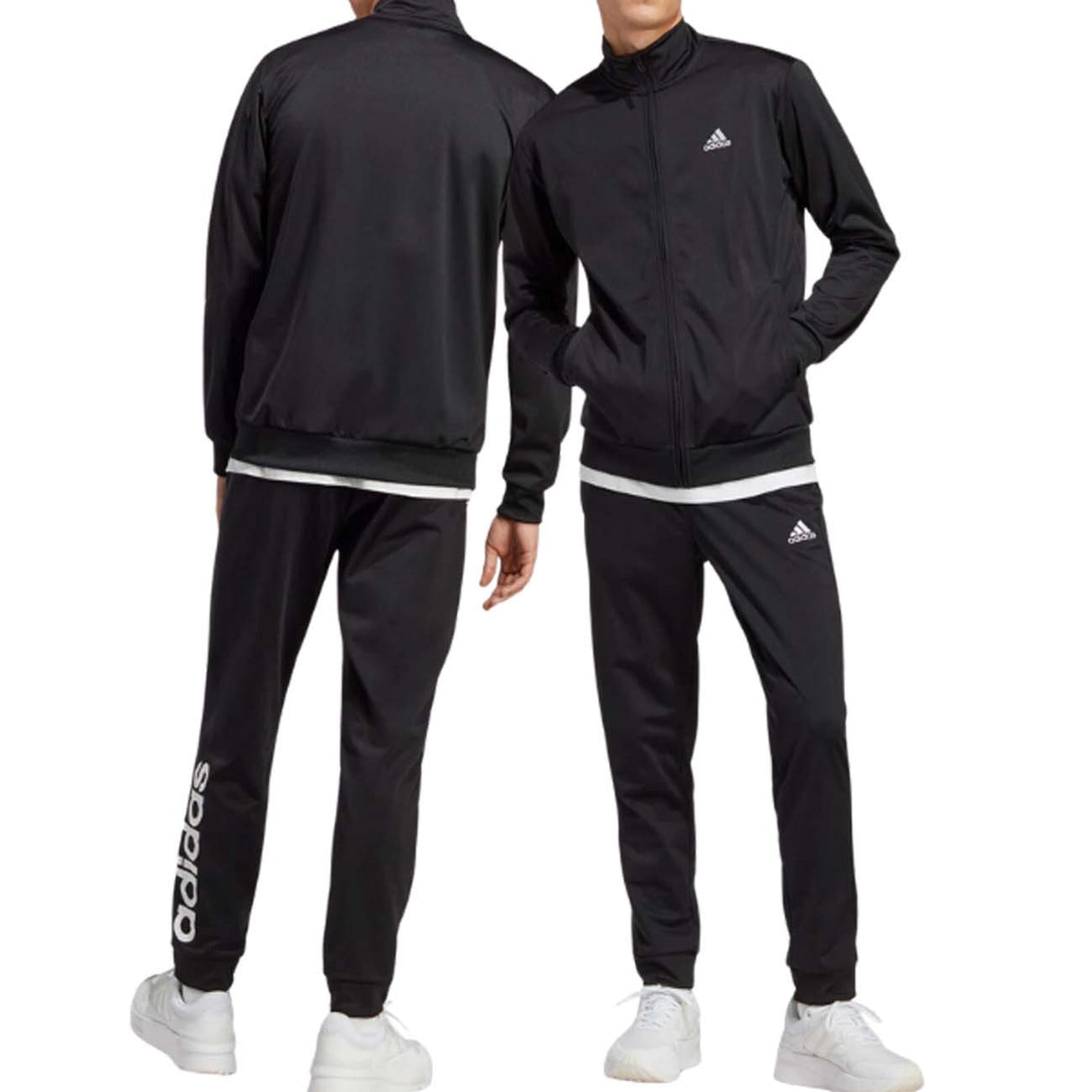 TUTA ADIDAS IC6775 TRICOT LOGO LINEARE ACETATO NERO