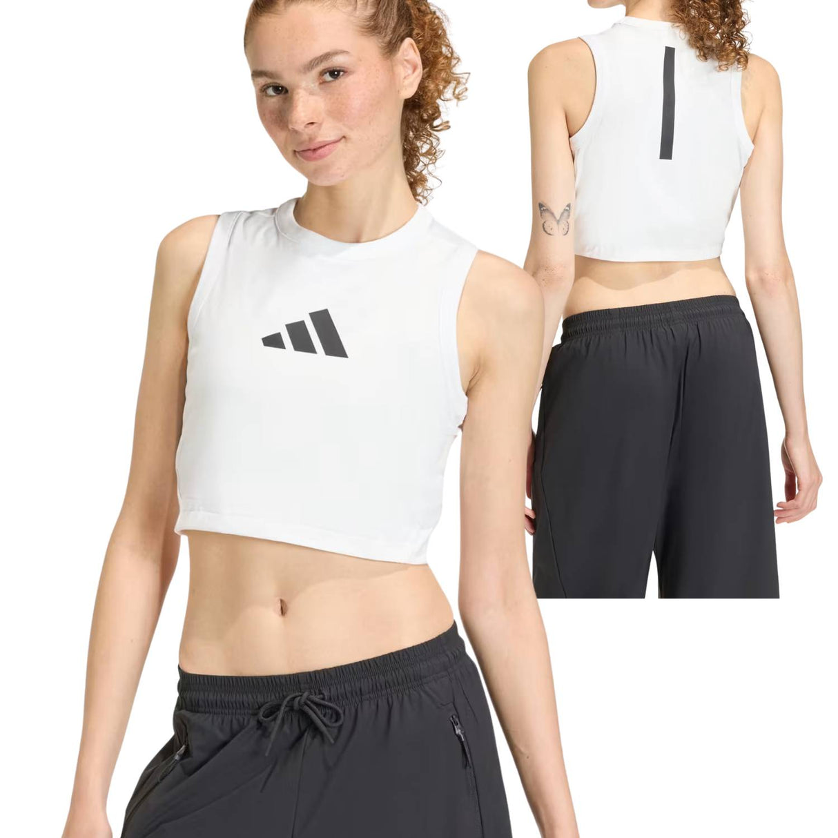CANOTTA DONNA ADIDAS KF0709 Z N E BIANCO SPORT