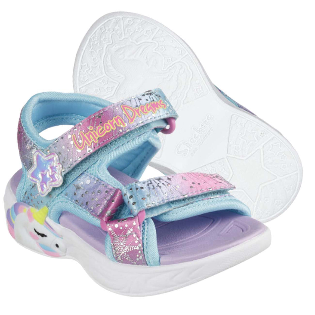 SANDALI BAMBINE SKECHERS 302682N LPMT UNICORN DREAMS
