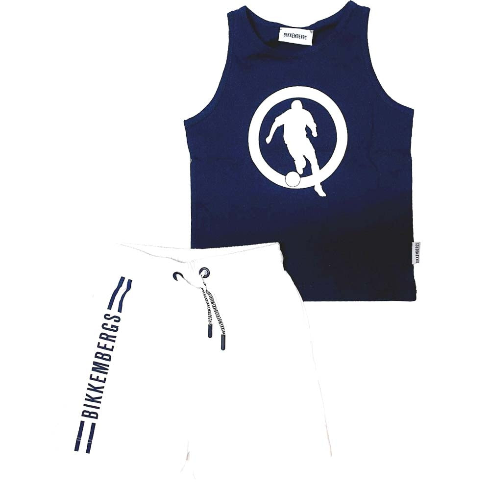 BIKKEMBERGS BK0284 COTTON SLEEVELESS+SHORTS CHILDREN'S COMPLETE SET