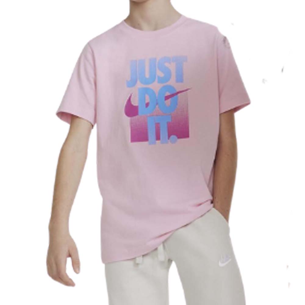 T-SHIRT RAGAZZI NIKE DX9522 690 SPORTWEAR COTONE