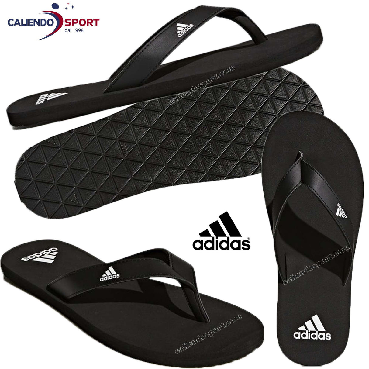 TONGS SANDALES FEMMES STYLE DE VIE EEZAY ESSENCE CP9873 BLACK SEA POOL