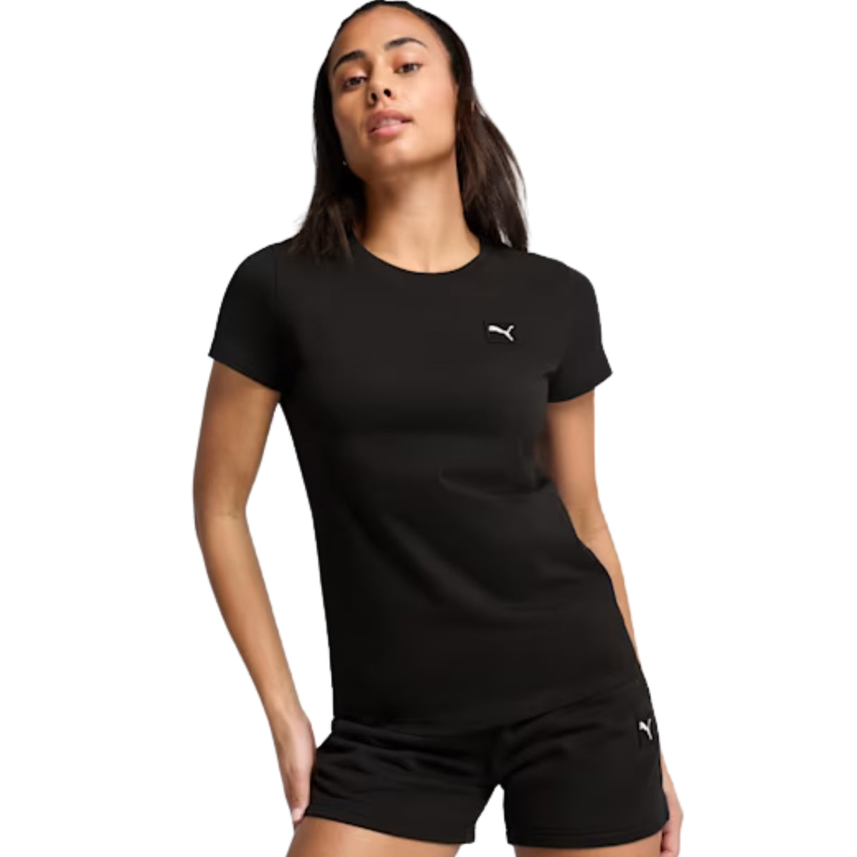 T-SHIRT DONNA PUMA 685016-01 ESS ELEVATED NERO