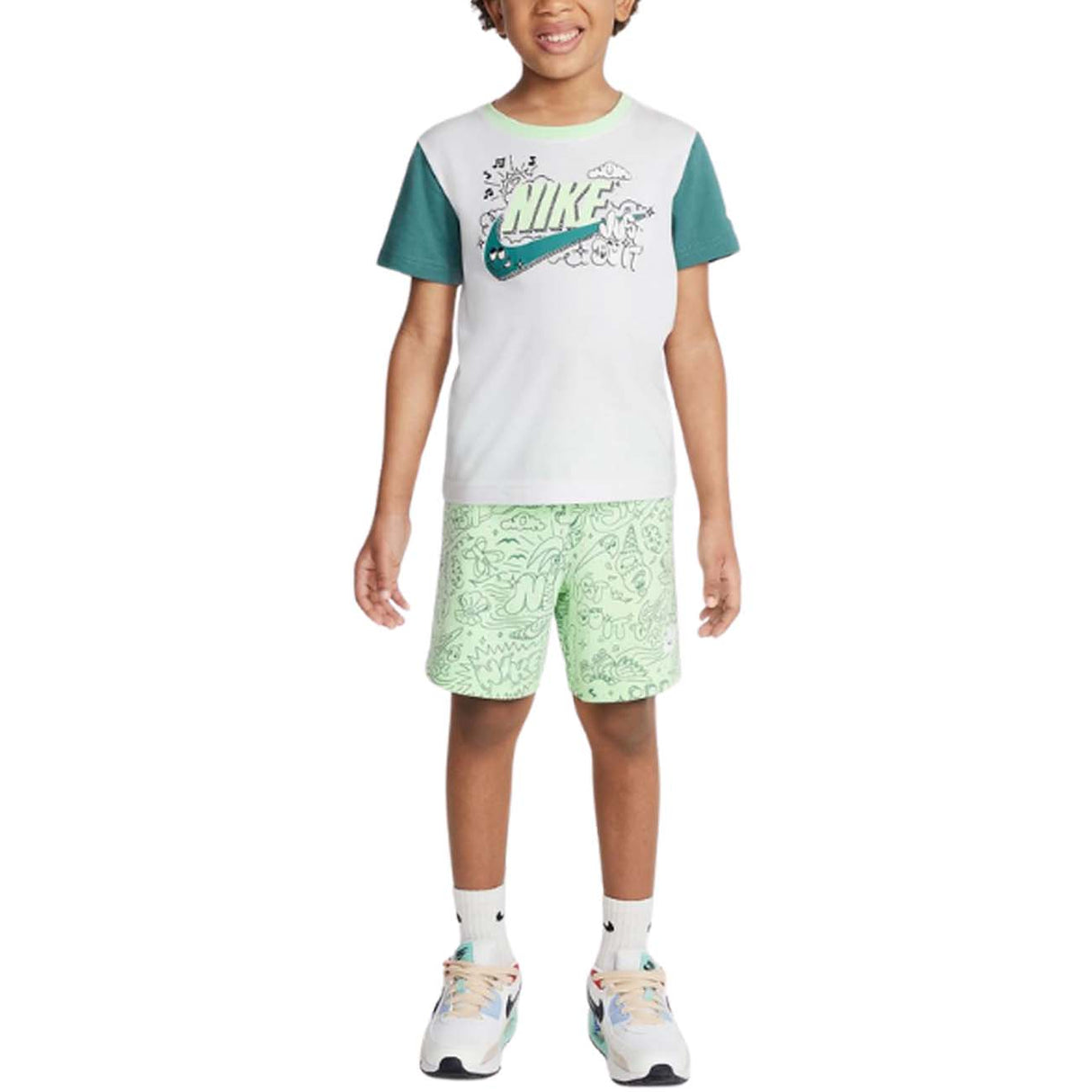 COMPLETO RAGAZZI NIKE 86M016 66M016 E2E PANTALONCINO+T-SHIRT