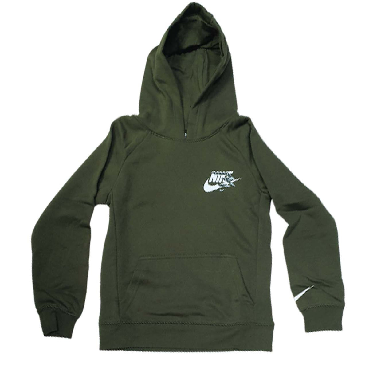 FELPA RAGAZZI NIKE 9Q0868 EBD VERDE FELPATA