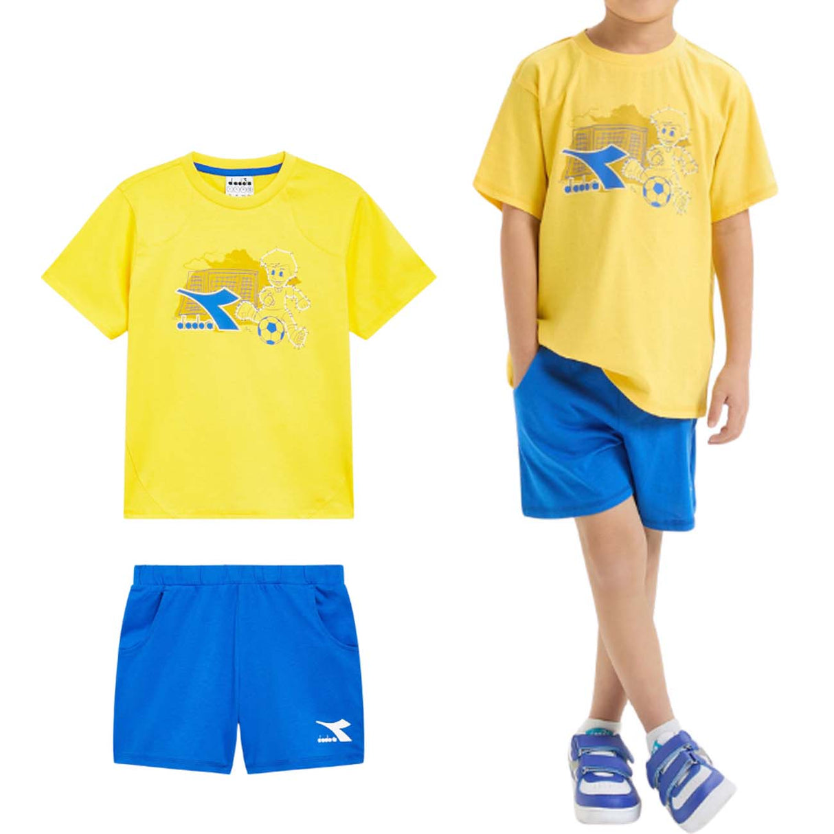 COMPLETO BAMBINI DIADORA 180456 35021 RIDDLE COTONE