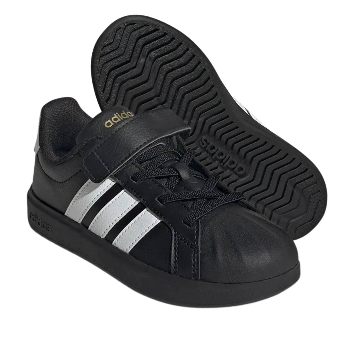 SCARPA BAMBINI ADIDAS JS5055 STREETTALK NERO STRAPPI