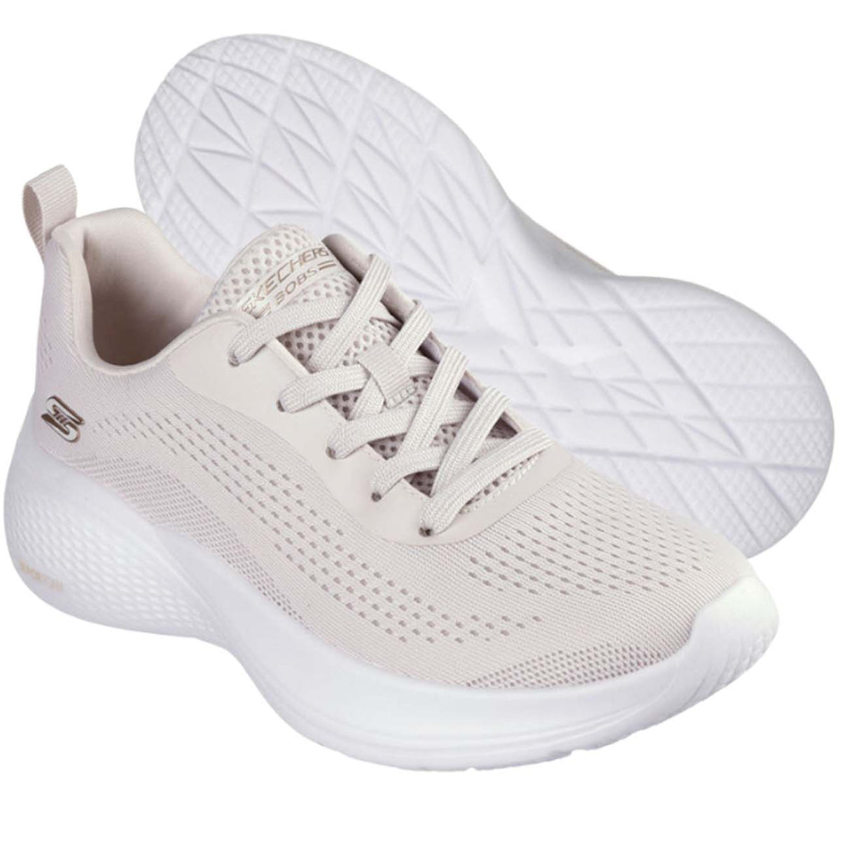 SCARPA DONNA SKECHERS 117550 NAT BOBS SPORT BEIGE