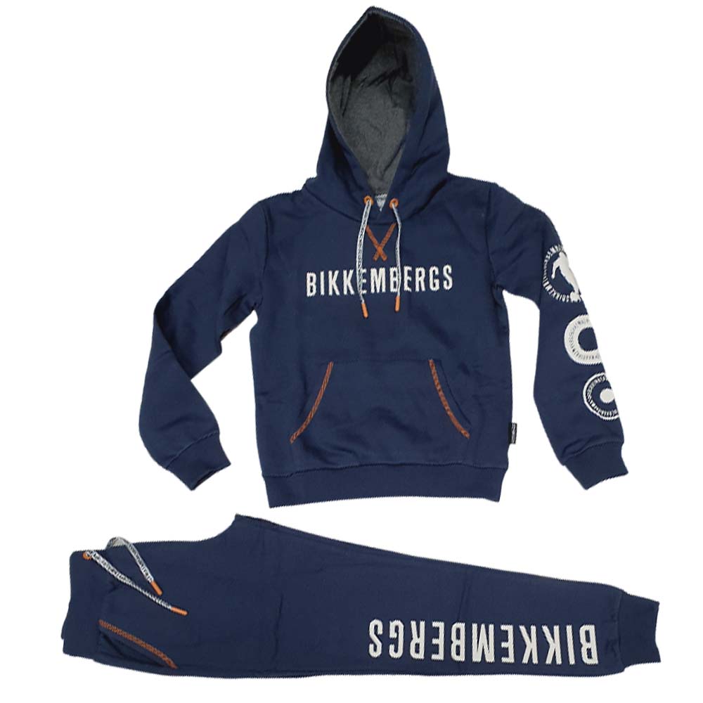 BIKKEMBERGS BK1368 COTTON FLEECE BOY TRACKSUIT