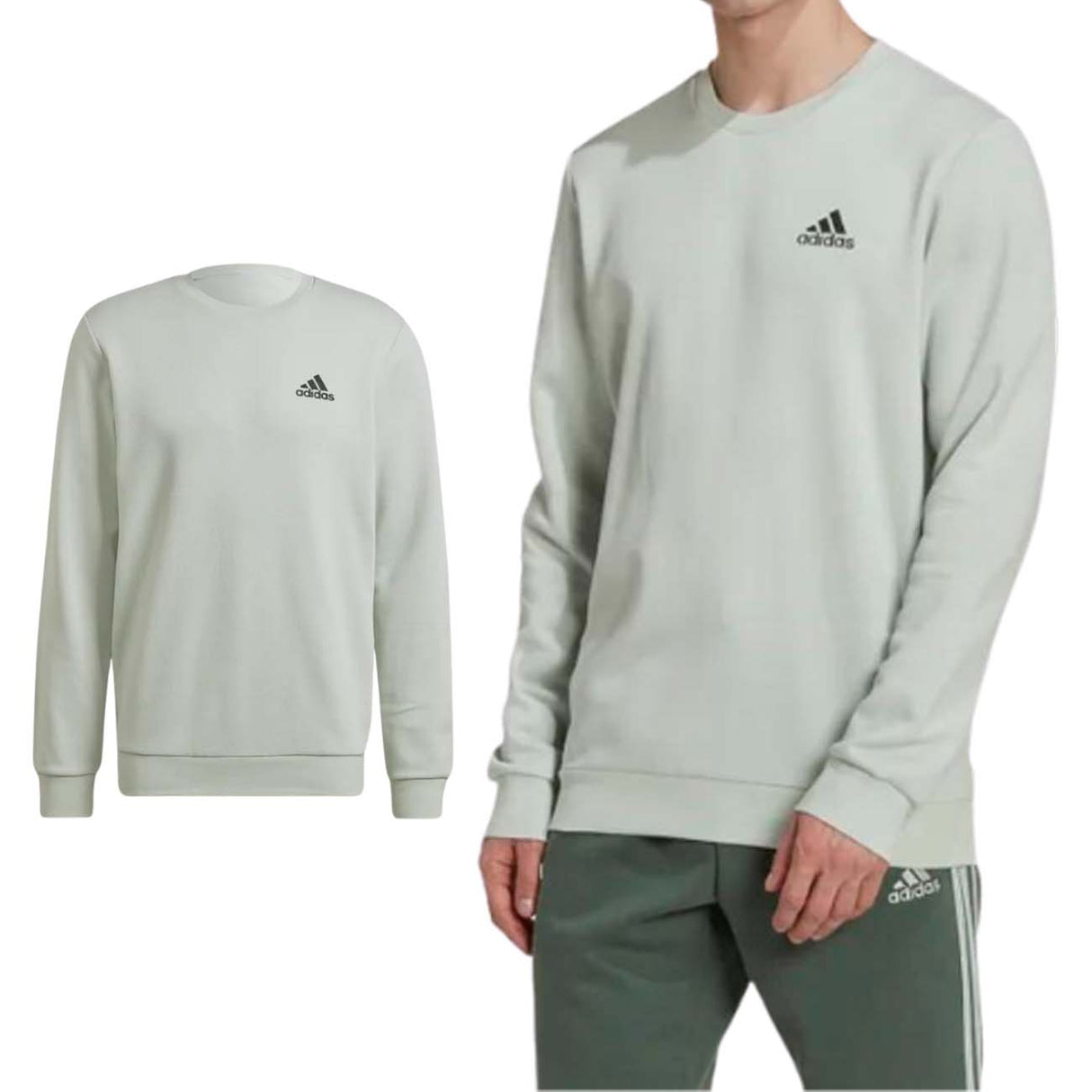 SWEAT-SHIRT EN COTON POLAIRE ESSENTIALS ADIDAS HL2281