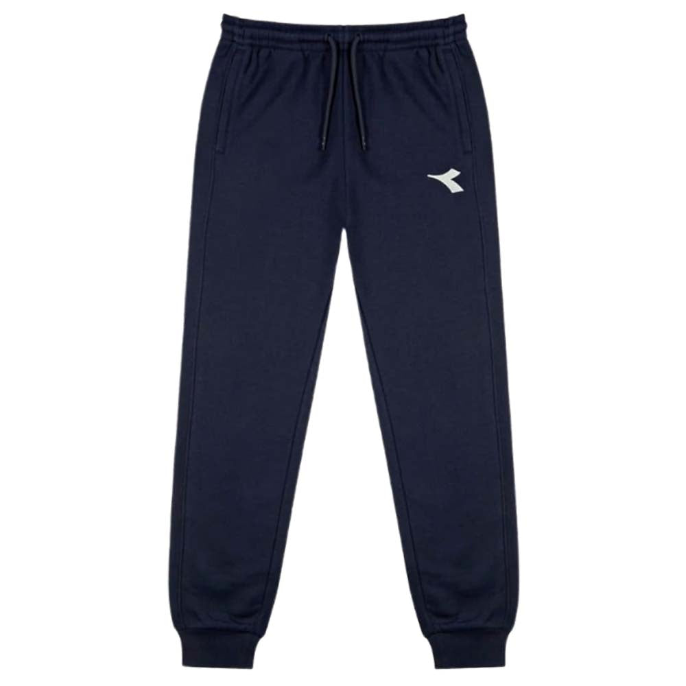 PANTALONE DIADORA 181743 ESS SPORTS NERO BLU COTONE GARZATO