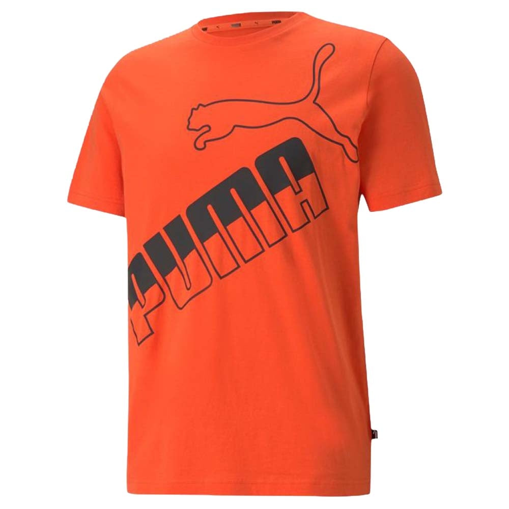 PUMA T-SHIRT 585771 BIG LOGO TEE YELLOW RED