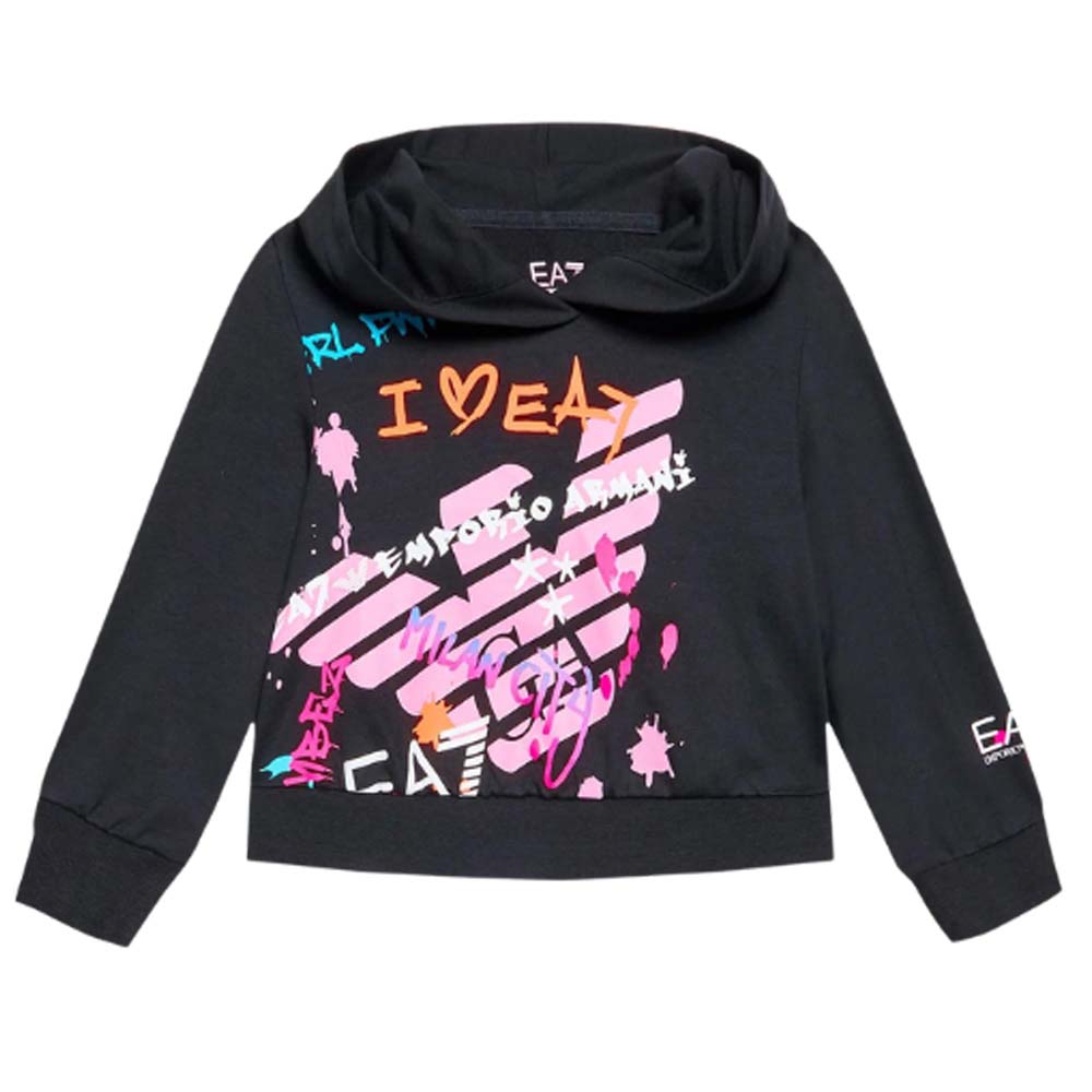 ARMANI EA7 6LFM08 FJEAZ GIRLS SWEATSHIRT BRUSHED COTTON