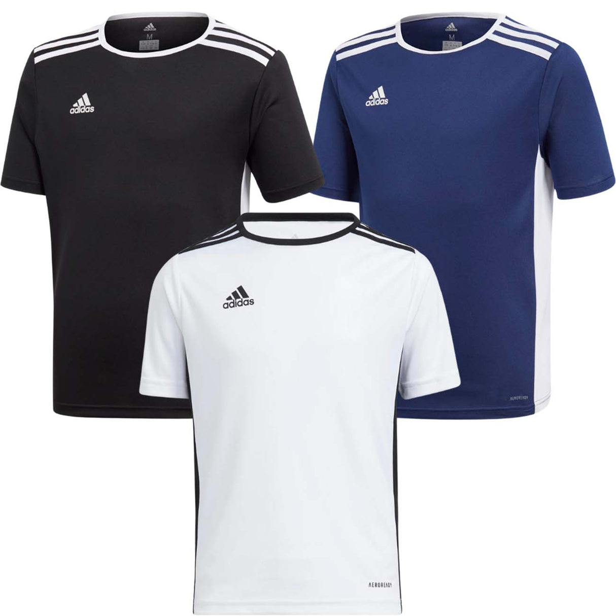 T-SHIRT RAGAZZI ADIDAS CF1044 CF1047 ENTRADA CLIMALITE