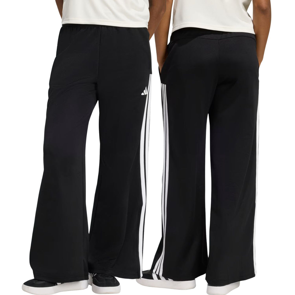 PANTALONE DONNA ADIDAS KD4299 GAMBA LARGA NERO