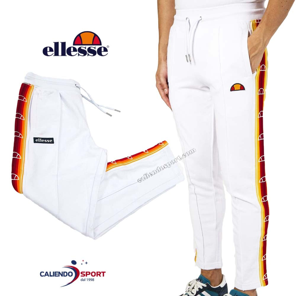 PANTALONE ELLESSE EHM309S20 COTONE GARZATO BIANCO