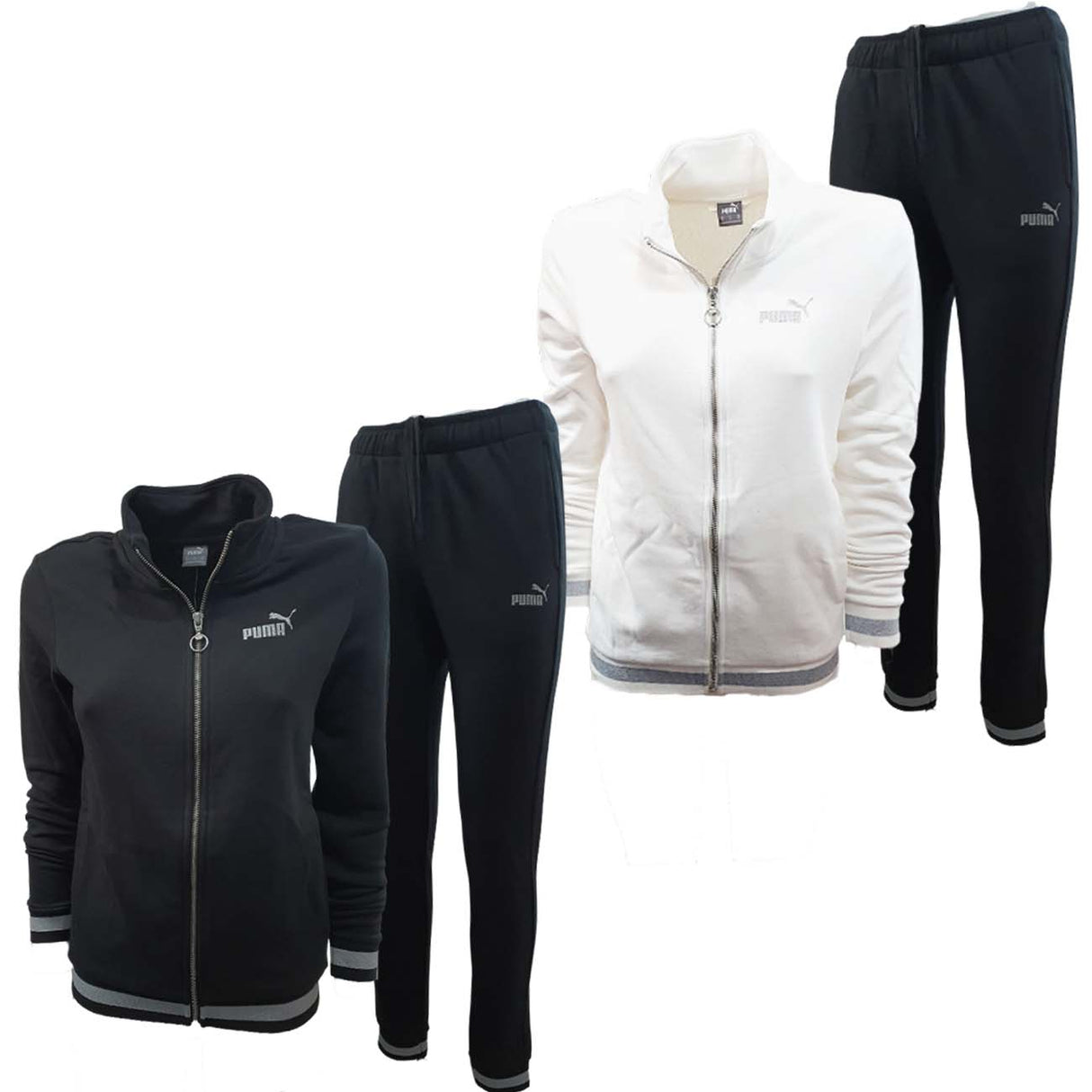 VESTE FEMME EN COTON BROSSÉ À FERMETURE ÉCLAIR PUMA 676137