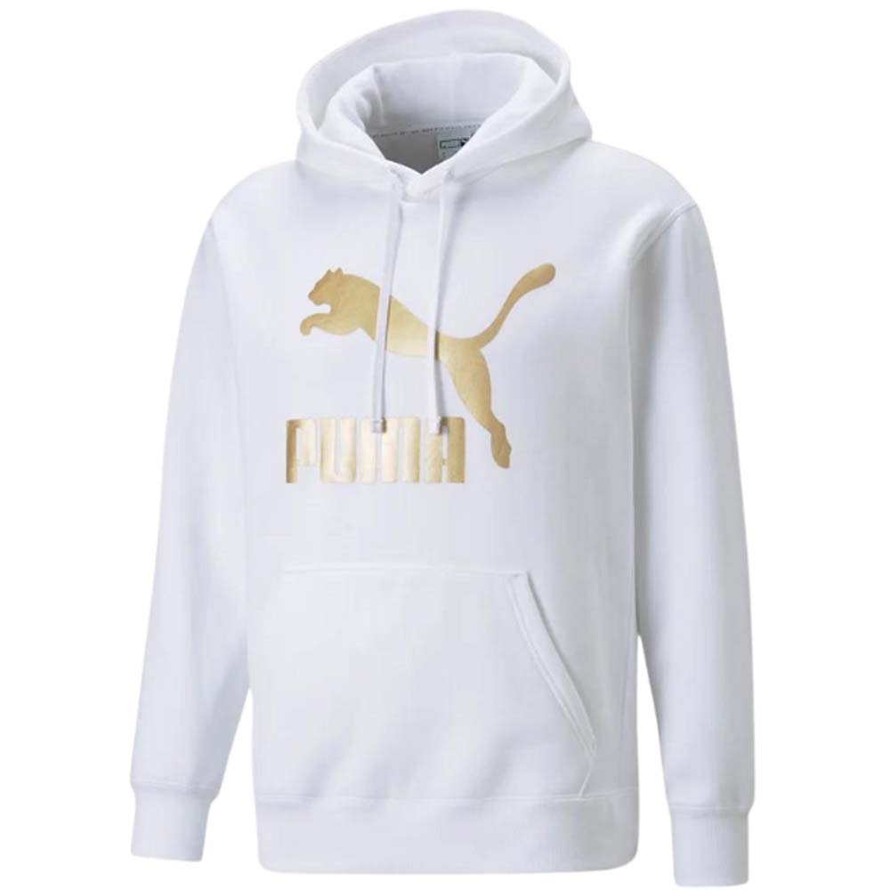 SWEAT-SHIRT EN COTON POLAIRE MÉTALLISÉ PUMA 537035