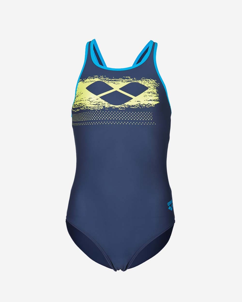 ARENA GIRL'S SWIMSUIT 001330 SCRATCHHY PINK BLUE POOL SWIMMING SEA DIVING CHILDREN