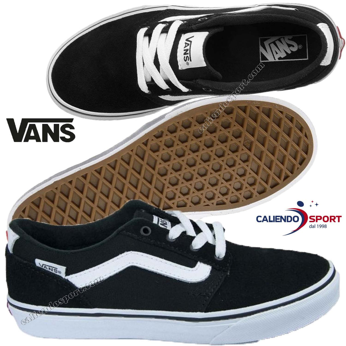 SCARPA VANS VN0A349SIJU CHAPMAN STRIPE NERO/BIANCO SNEAKER BASSA