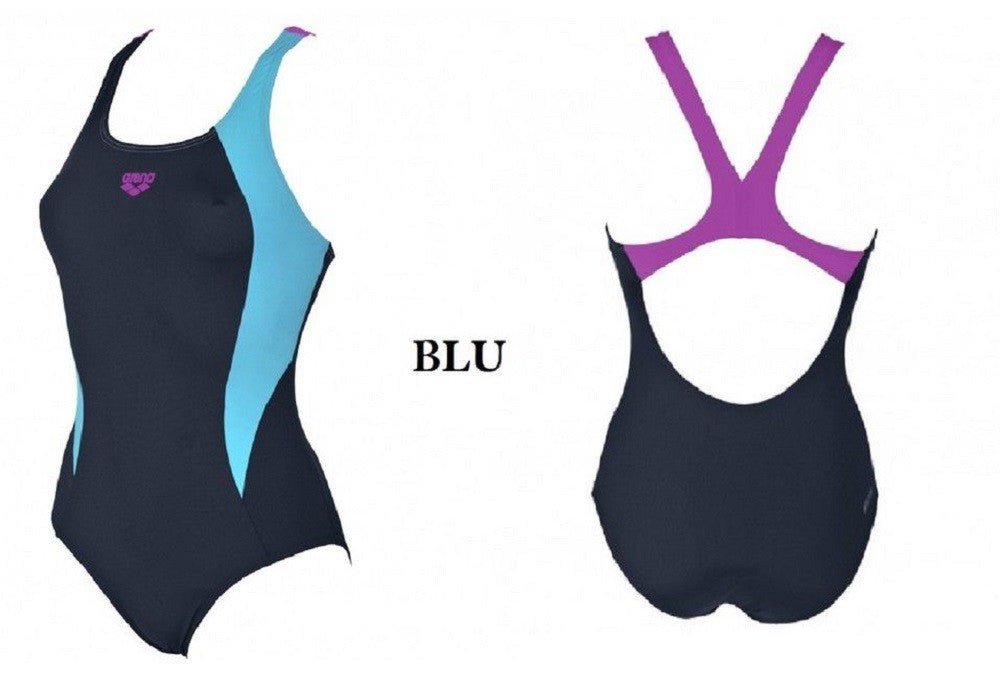 ONE PIECE SWIMSUIT WOMEN'S POOL ARENA Swimming Sea W DIRECTUS ONE P Black BLUE 1A66178