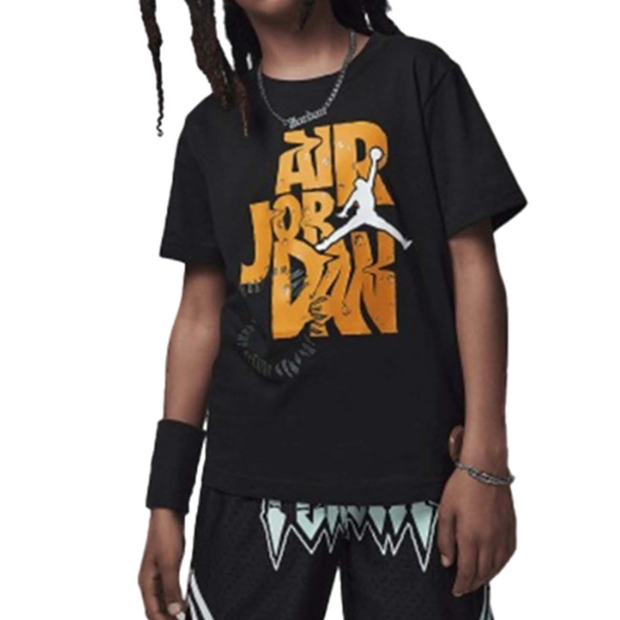 T-SHIRT JORDAN RAGAZZI 95D150 023 FUEL UP NERO